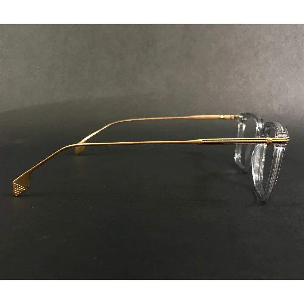 State Eyeglasses Frames AOMORI SHADOW MATTE GOLD Square Full Rim 50-19-145